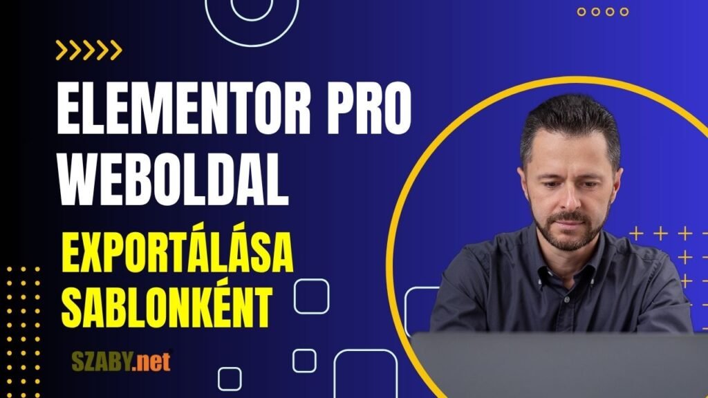 13. Elementor Pro Weboldal Exportálása Sablonként
